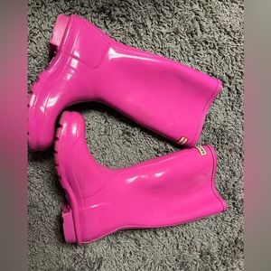 Tall Pink Hunter Boots